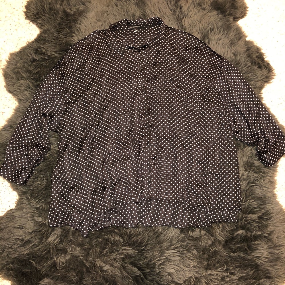 Preloved Lane Bryant Sheer Cold Shoulder Top B6 - Picture 7 of 7